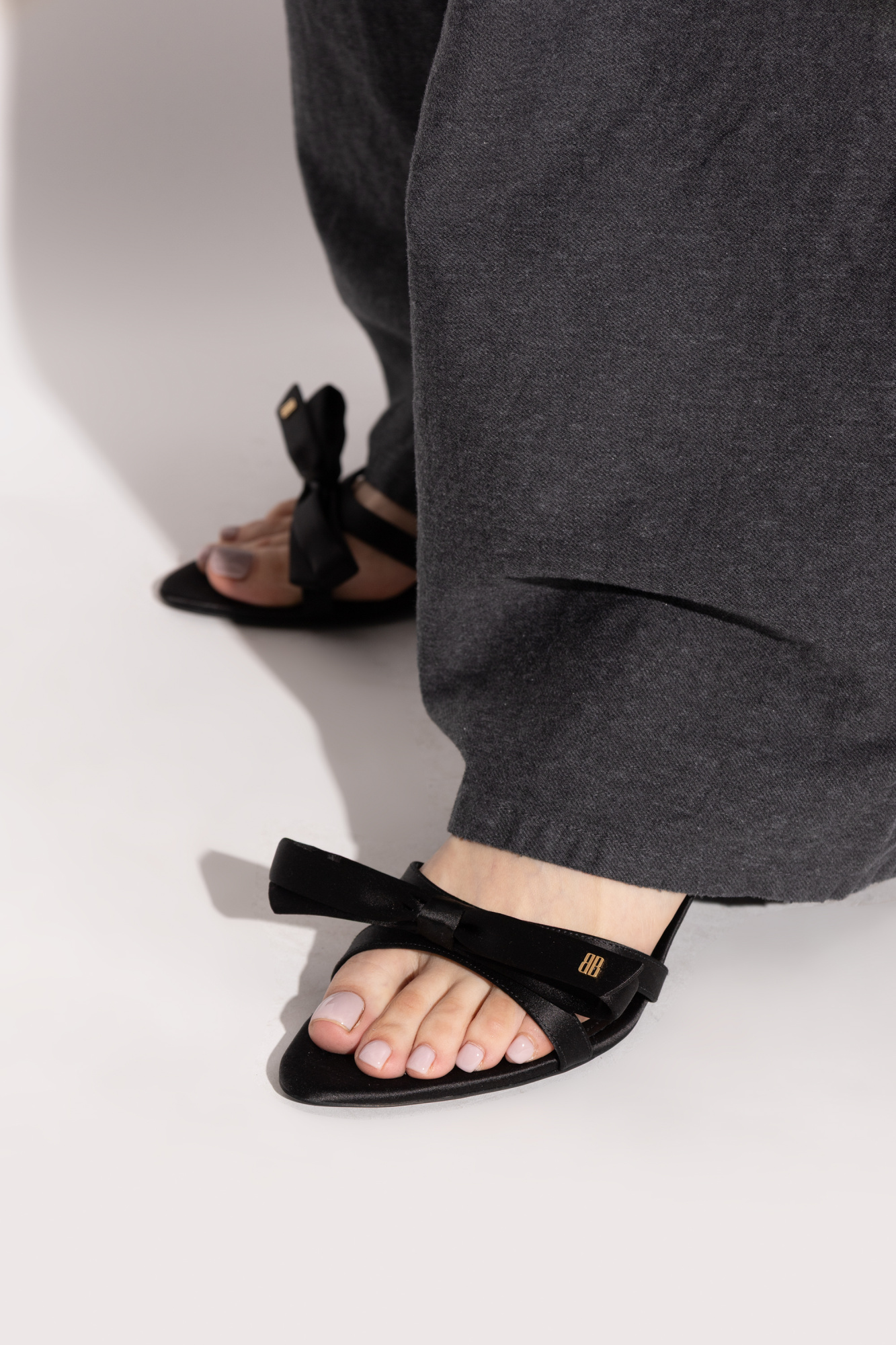 Black Satin heeled sandals Balenciaga - Vitkac AS